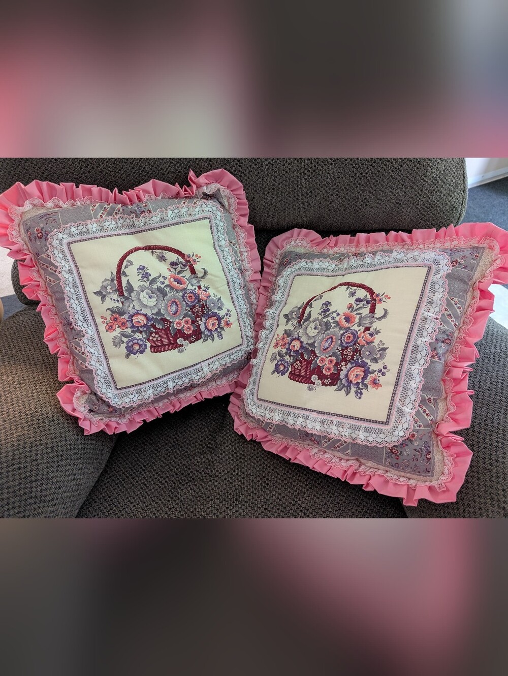 Throw Pillows,  Set Of 2
